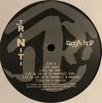 12-дюймовая пластинка MS. TRINITI - Ragga Hop NONE MSTRINITI 2004 US Рэп и Хип-Хоп/R&B Б/У