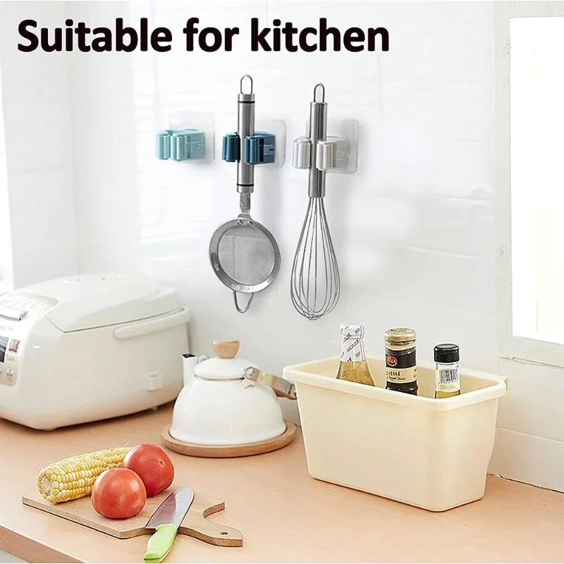 Настенный держатель для швабры, вешалка для щетки и метлы, стеллаж для хранения вещей, в ванной комнате, крючки для подвесных труб, бытовые инструменты для дома