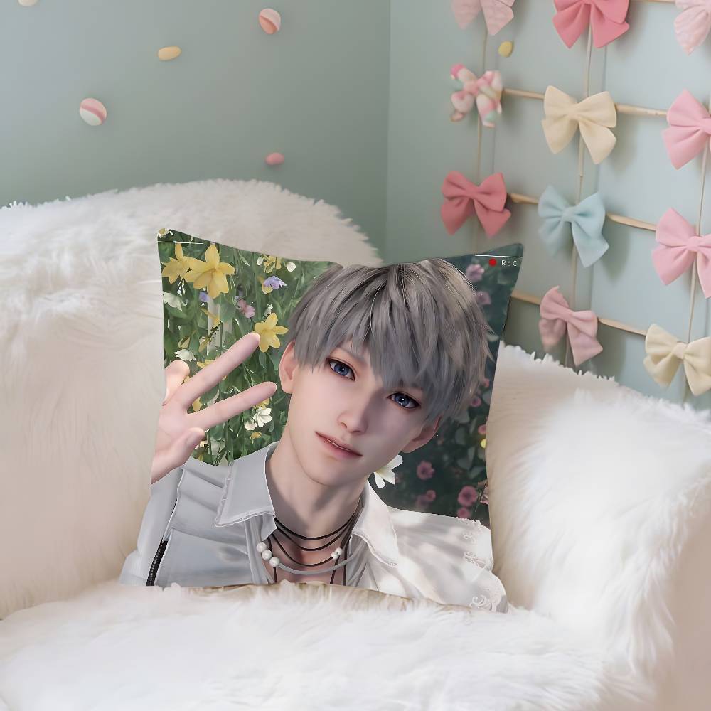 XXavier Case Plush Fabric Soft Pillowcase Double Sided Print Cushion Cover Household Gifts