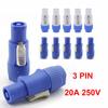 10 шт., 3-контактный разъем переменного тока Powercon, штекер NAC3FCA NAC3FCB, кабель переменного тока 20 А, 250 В, адаптер питания для сценического освещения, светодиодный экран