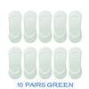 10 Pairs Women Invisible Sock Slippers Short Ankle Socks Set Fashion Ladies Woman Pack Solid Color Cotton Non-slip No Show Socks