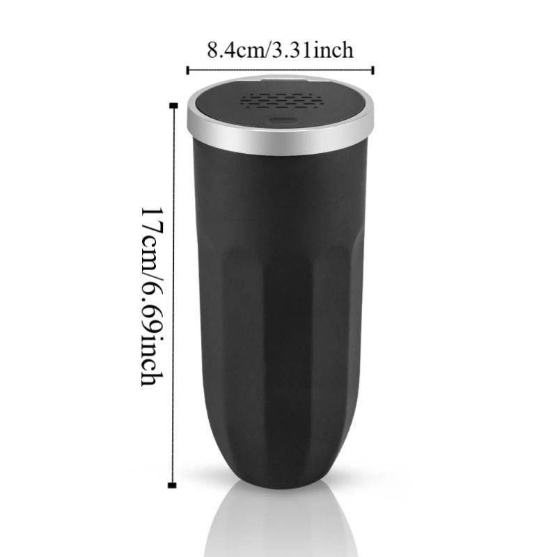 Pressing Type Car Trash Bin Can with Lid Car Interior Rubbish Bag Auto Garbage Container  for Auto