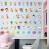 Cartoon English Letter Stickers Number Weather Early Education Recognition Children's Room Decoration Stickers