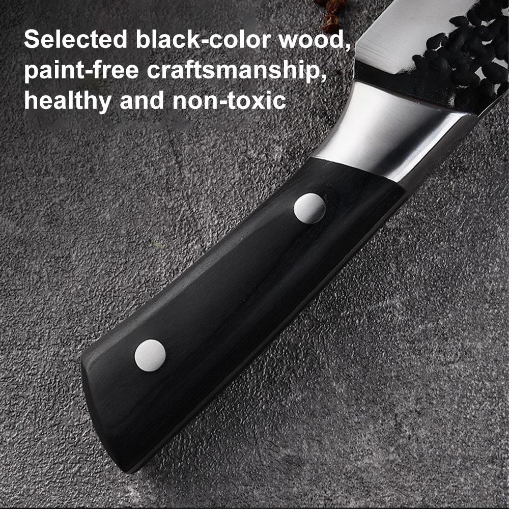 Kitchen Knife Sets, 4pcs Chef Knives Sets Stainless Steel Slaughter Boning Knife Butcher Knife Sharp Slicing Knife Cleaver Set