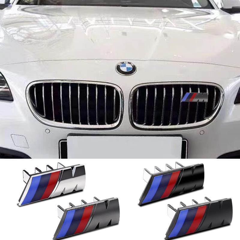 7.3cm 9cm 3D Car Emblem ABS Front Grille Badge Sticker Decor Decal For BMW M E46 E90 F10 F30 G20 G30 X3 X5 X6 E60 E39 M3 M4 M5 ZZ1