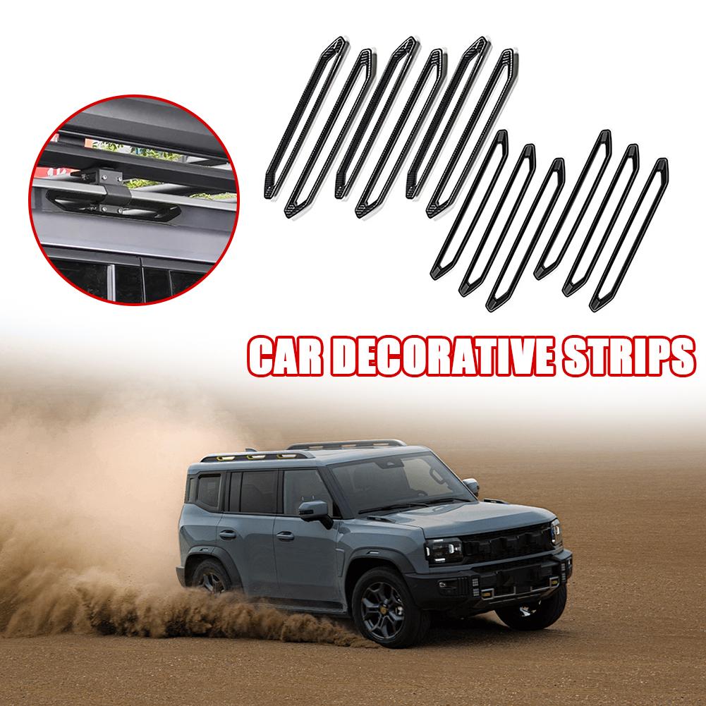 Новый Jetour 2024 2024 Jetour T2 карбоновый стиль крыши декоративная пластина багажника накладка на багажную полосу O6Y0