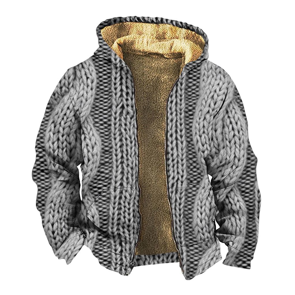 Men's Thickened Button Double Pocket Jacket With Pocket Insert Cotton Jacket