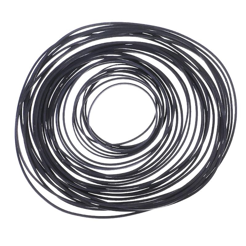 Set of 50/100pcs Assorted Belts for Cassette Players Record Players Quality Rubber Belts 0.7x0.7mm Easy Installation