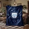 Preston North End Football Print Flannel Blanket Soft Warm Sofa Bed Throw Blanket For Home Office Bedroom