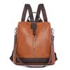 Женский мягкий кожаный рюкзак с защитой от кражи, многофункциональный рюкзак