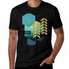Teal And Gold Geo Tshirt Plus Size Basic Cotton Tshirt