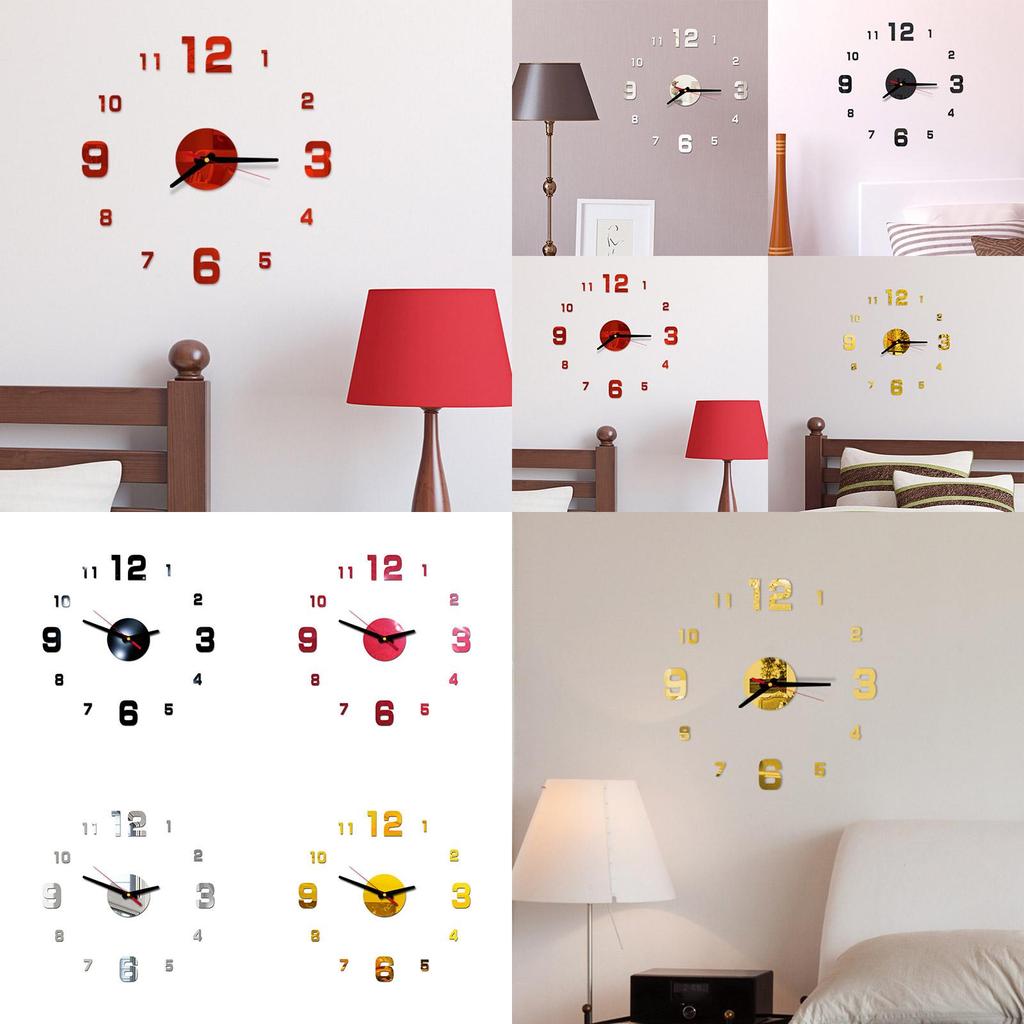 Premium Quality 3d Diy Acrylic Digital Wall Clock For Sophisticated Home Decor