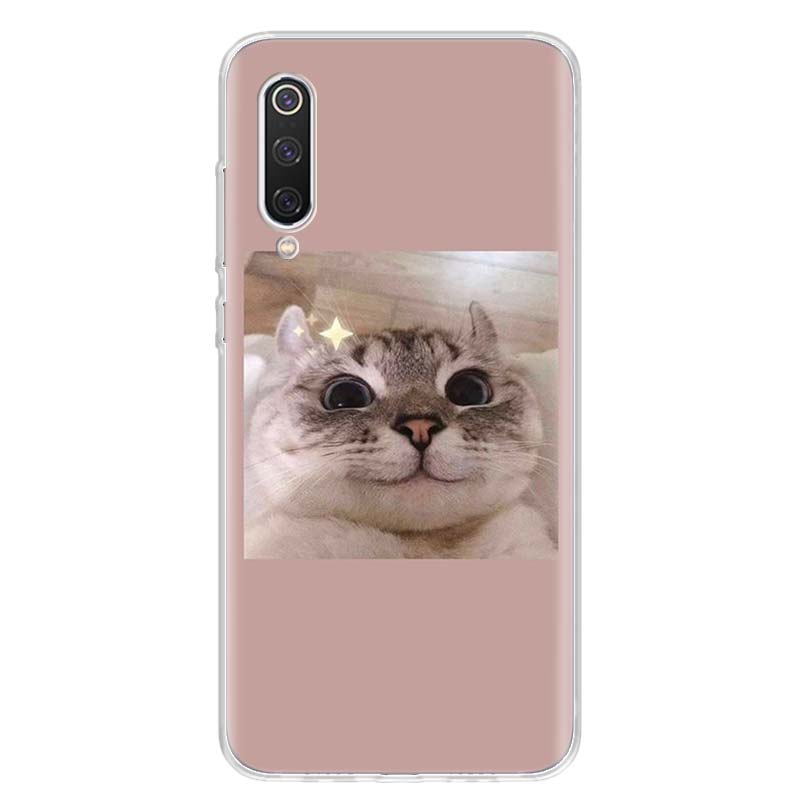Забавный супер милый кот, милый чехол для телефона для Xiaomi Poco X3 GT X4 NFC M4 Pro M3 M2 F3 F2 F1 Mi Note 10 A3 A2 Lite A1 CC9
