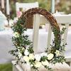 1PC Floral Easter Party Artificial Wreath Perfect for Spring Home Celebrations Wall Hanging Door Easter Egg Wreath Wall Decor
