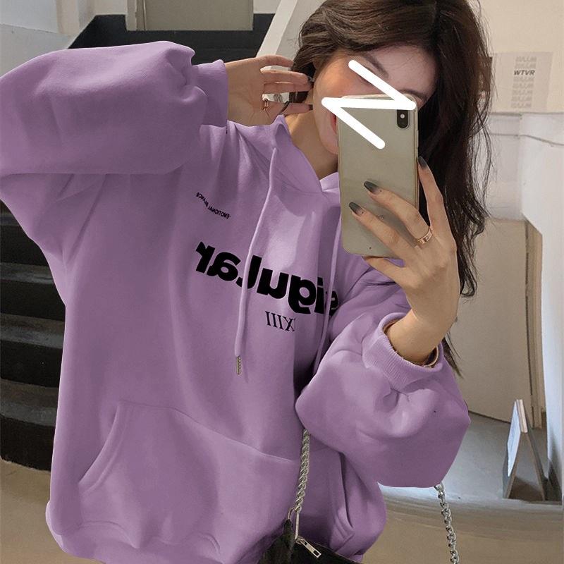 Модная повседневная свободная толстовка с капюшоном для пары на осень и зиму, плюшевая и теплая