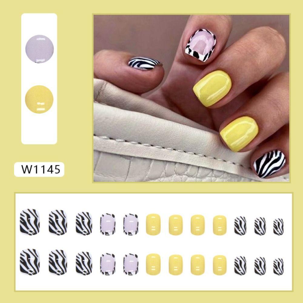 Star Flowers Fake Nails Butterfly Nail Tips Fashion False Nails  for DIY