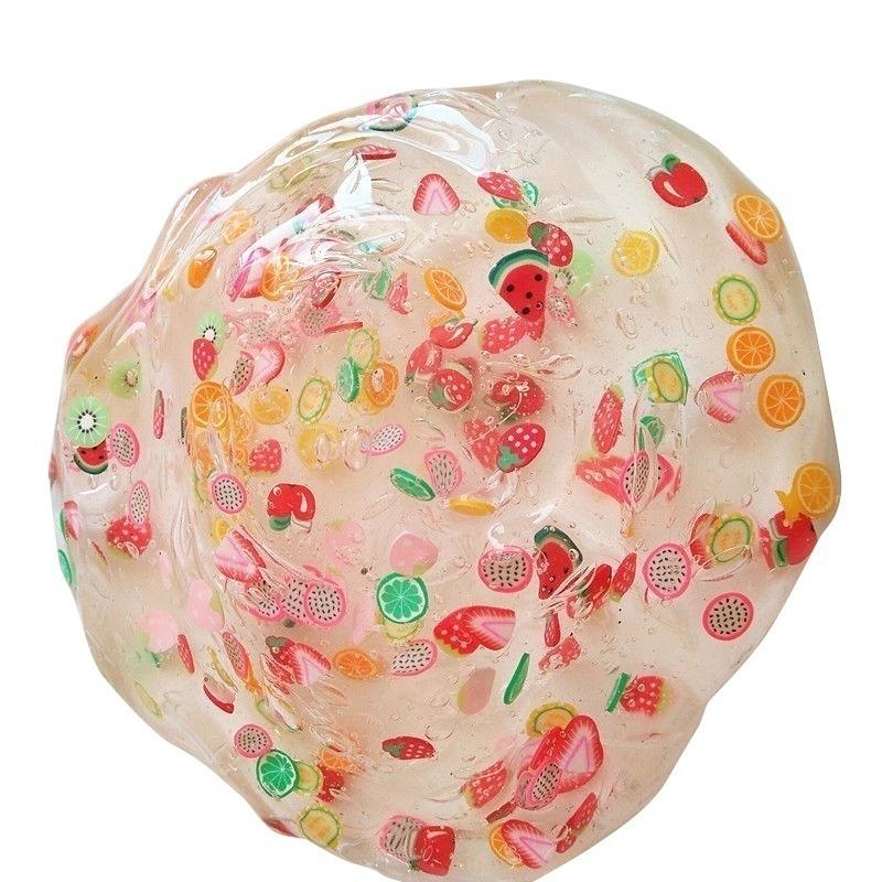 Non-Toxic Super Clear Crystal Fruit Slime for Kids Jelly Slime Mud 60ml