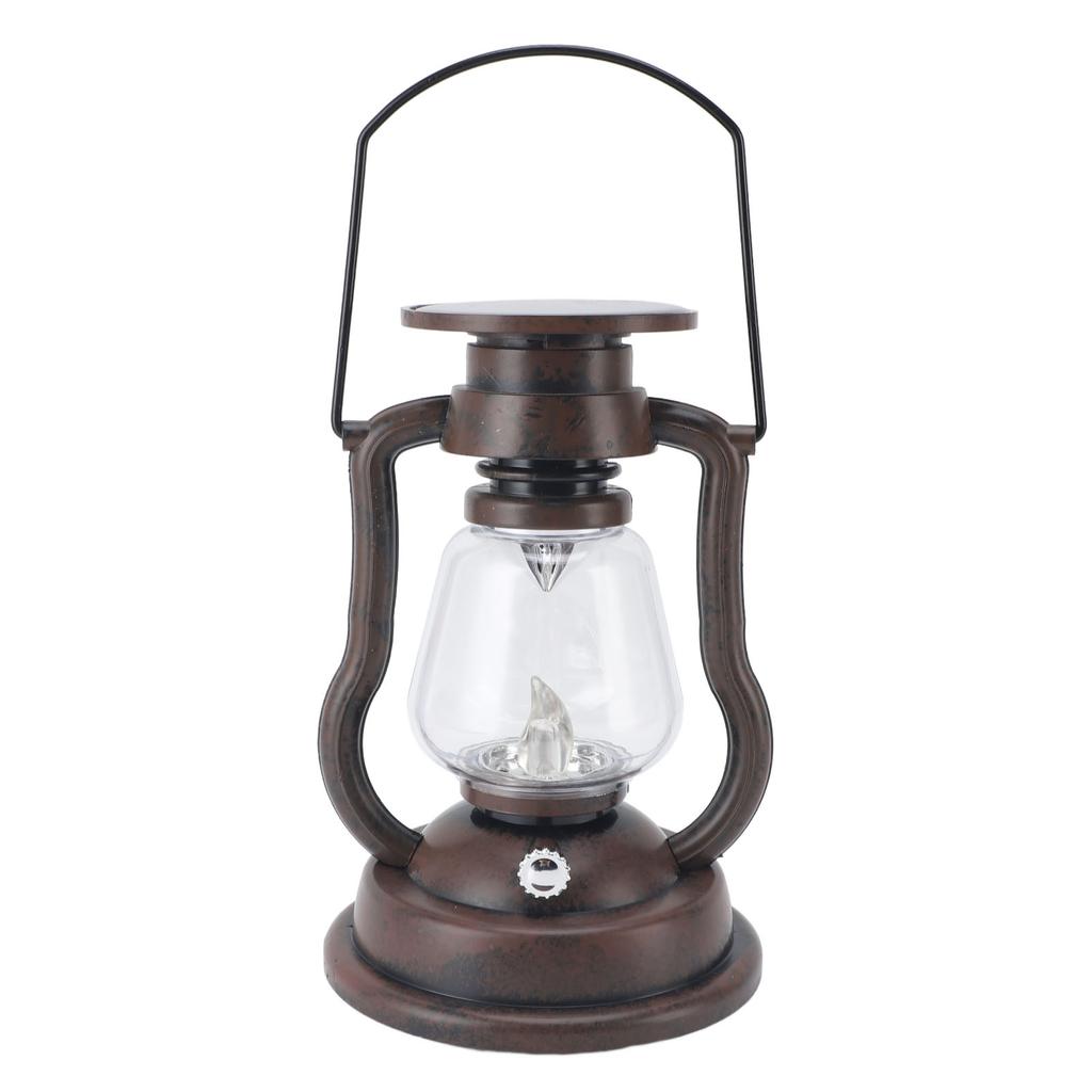 LED Vintage Lantern Antique Solar Battery Powered Decorations Lantern for Study Room Kitchen Winery