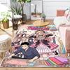 Household Area Rug, Trendy Cartoon Anime Printed Non slip Washable Soft Floor Mat for Kitchen Bedroom Living Room THW
