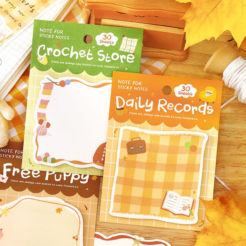30pcs/lot Memo Pads Material Paper Warm Diary Junk Journal Scrapbooking Retro Background Decoration Paper