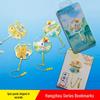 Translucent Hollow Metal Bookmark - Nanjing, Beijing, Wuhan, and Xi'an City Text Travel Souvenir