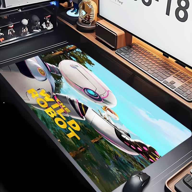 The Wild Robot Theme Premium Non-slip Mouse Pad with Stitched Edges,Durable Rubber Material,for Desktop & Gaming Great Gifts