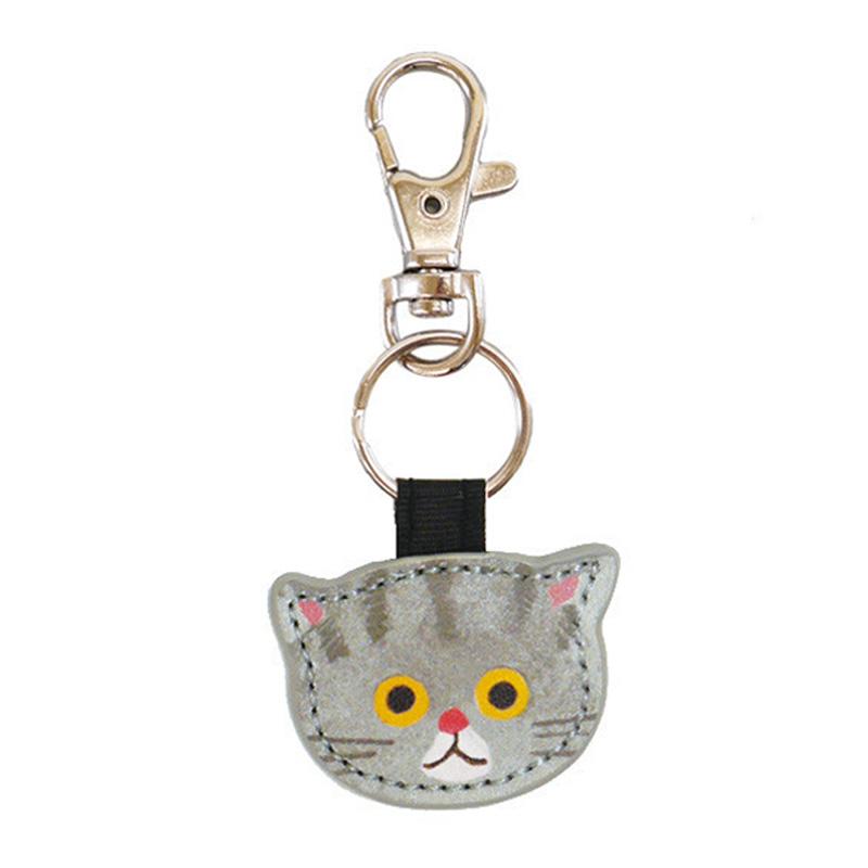 1PC Japanese Cute Cartoon Pendant Kitty Series Keychain Leather Keyring Metal Decorative Bag