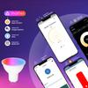MOES Matter Smart GU10 LED Light Bulbs Color Changing WiFi Smart Bulbs, 2700K-6500K Dimmable Smart Life Remote Control