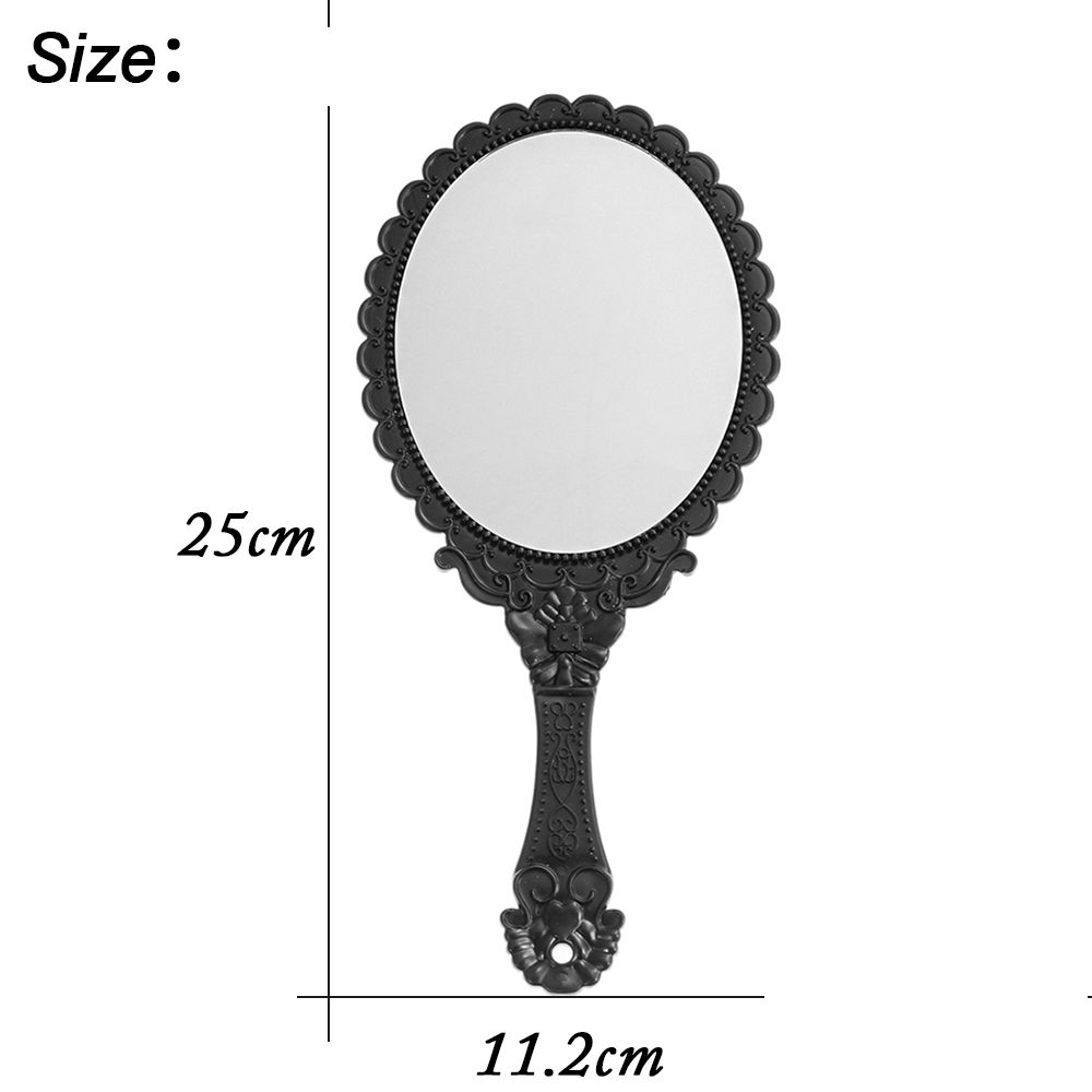 New Hot Makeup Mirrors Dresser Mirror Vintage Oval-Shape Handheld Mirror Vanity Mirror