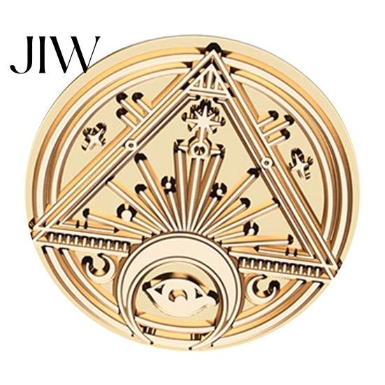 Creative Gift Packaging Vintage European Magic Themed Wax Seal Stamp Head, Solid Brass Exquisite Handmade Letter Sealing Engraved Head for Journal