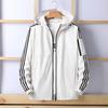 Autumn New Classic Three-stripe Hooded Jacket Men's Long-sleeved Cardigan Sports Casual Jacket