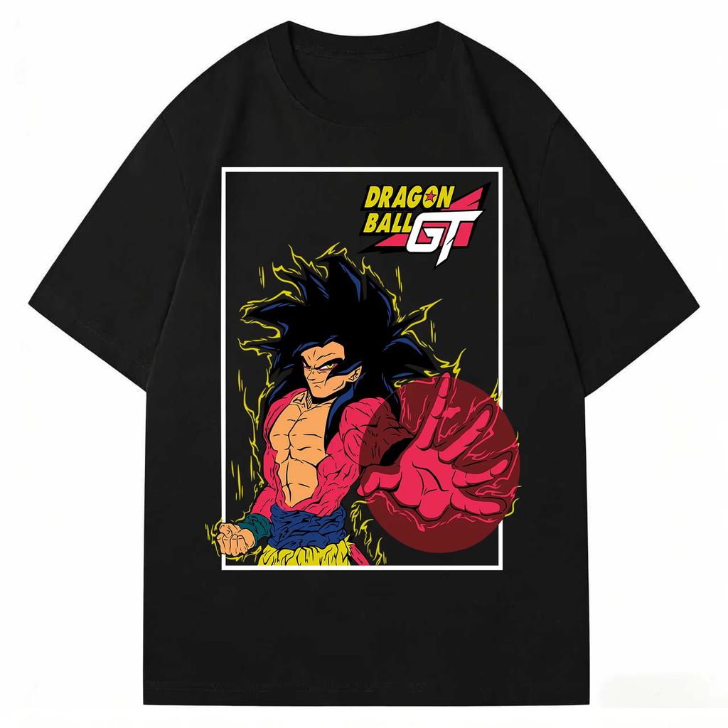 2026 Dragon Ball Men's High Quality T Shirt Trendy Anime Graphic Tee pure Cotton Comfortable Streetwear Fashion Casual Tops