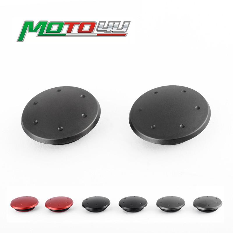 Aluminum Mirror Hole Blanking Plate Cover Left&Right Decorative Covers 2PCS Scooter Accessories For GTS300 GTS 300