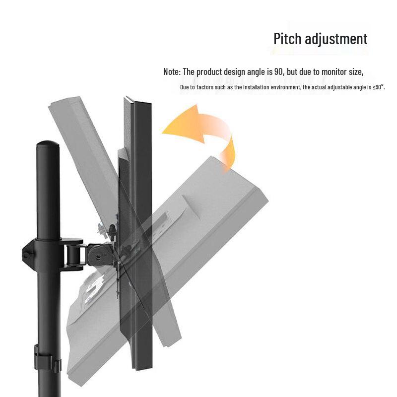 Ollymurs Tilting Swivel Vertical Single Monitor Stand
