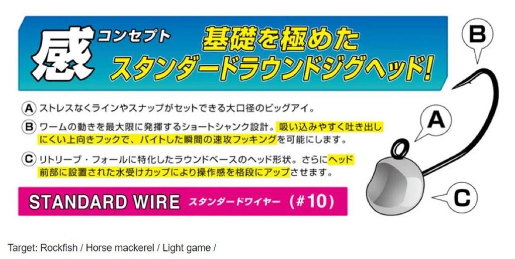 Harimitsu Джиг-головка Magbite MB09 Aji Killer Feel 1,3 грамма размер 10 (9349)