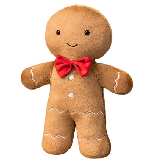 Пряничный человечек плюшевая кукла подушка мягкая милая рождественская декоративная подушка для домашнего дивана-кровати