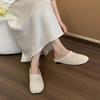 Niche Design Sense Breathable Woven Bag Head Half Slippers Women's Summer Wear Split-toed Pig's Trotters Sandals Soft Flat-soled Muller Shoes