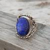 Lapis Lazuli Gemstone Ring, Solid 925 Sterling Silver Handmade Designer Ring, Bohemian Ring, Gift For Her, Christmas Gift
