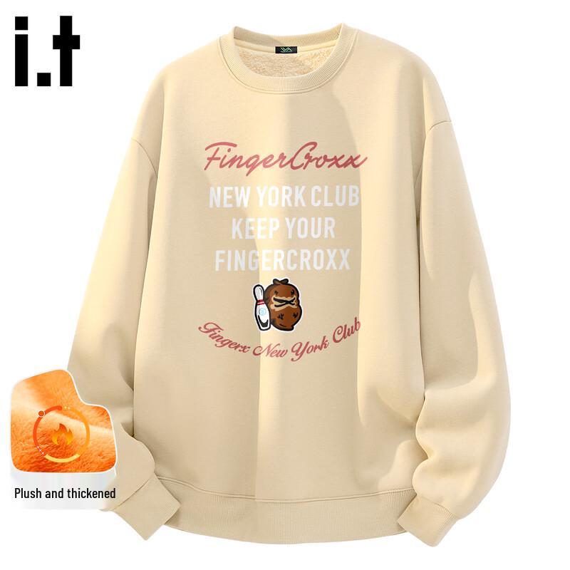 Fingercroxx Winter Couple's Festive Thickened Round Neck Sweatshirt