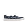 B101 Slip On Sneakers Navy Blue Cd Diamond Canvas Smooth Calfskin