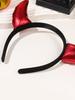 1Pcs Red Devil Horns Headband Halloween Fancy Dress Cosplay Hairband,  Devil Horns for Women Men Girls and Kids