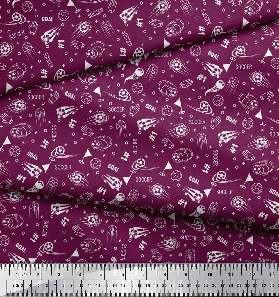 Soimoi Японский креп-сатин, геометрический знак, флаг и футбольная спортивная ткань с принтом по метрам, 42 дюйма