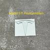 EPYFH1 Front Bumper or Rear Trunk Logo for Tesla Replacement Kit Model 3/Y - Metal Blackened Logo Emblem Car Exterior Decoration Parts