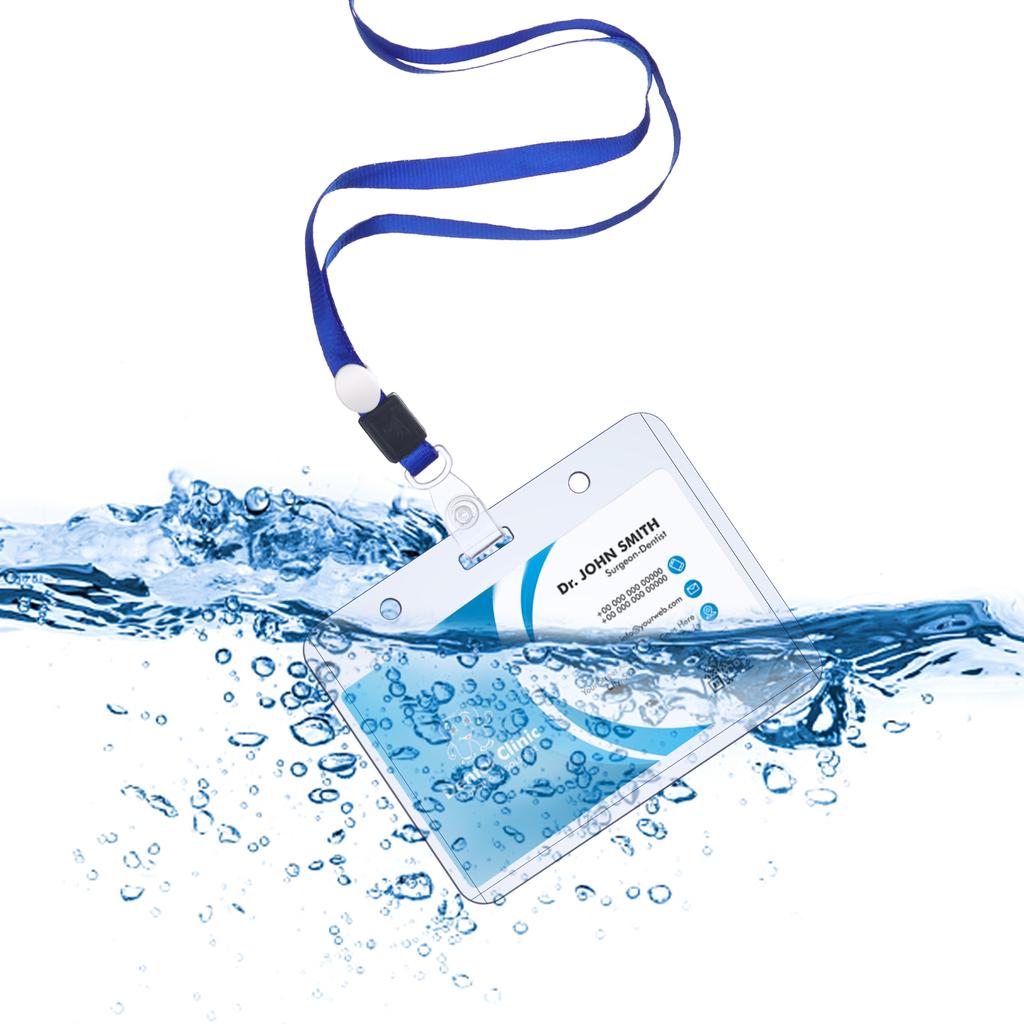 50 шт. прозрачный держатель для удостоверения личности с ремешком для отображения удостоверения личности пластик