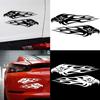 2Pcs Eagle Flame Car Vehicle Motorcycle Reflective Decals Sticker Decoration
