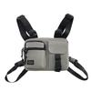 Large Capacity Men' S Vest Bag Zipper Message Crossbody Pouch Double Shoulder Chest Bag  Daily