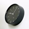 Lemnos Настенные часы Аналоговые Riki Стальные часы Черный Алюминий RIKI STEEL CLOCK BK Lemnos Радиоуправляемые WR08-24