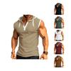 European and American Style Men's Summer Waistcoat Hooded Sleeveless Vest Fashion Casual Tank Top