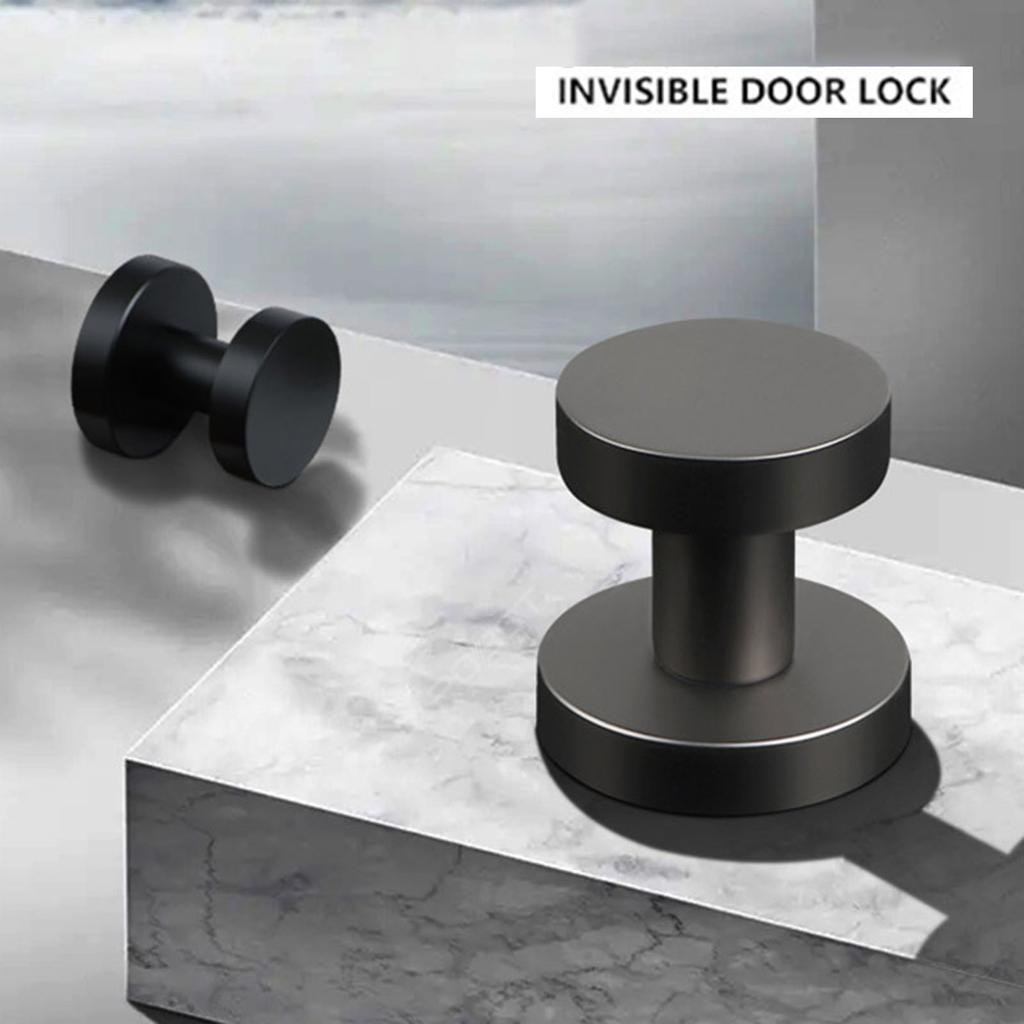 Flat Corner Invisible Door Lock Multi Color Rust Proof
