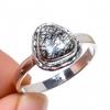 Natural Black Rutile Gemstone Handmade 925 Sterling Silver Gift Ring S.10 V9L41